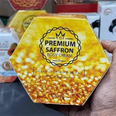 Premium Saffron Body Cream, 200ml, Luxurious Hydration, Skin Brightening, Anti-Inflammatory