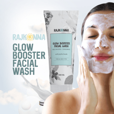 Rajkonna Glow Booster Facial Wash, 100ml, Deep Cleansing, Brightening