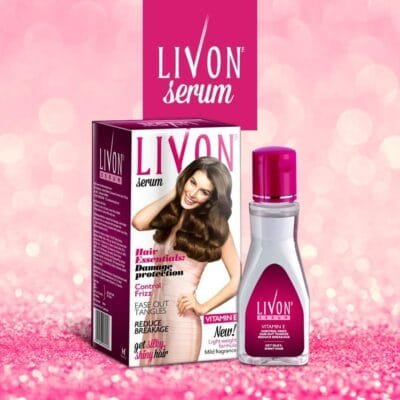 Livon Hair Serum with Argan Oil & Vitamin E for Women & Men, For Frizz Free, Smooth & Glossy Hair, Moisturizes & Detangles Hair, All Hair Types