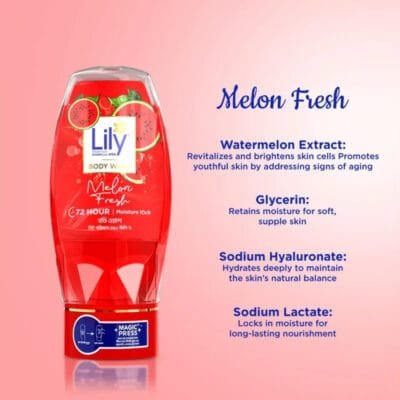 Lily Melon Fresh Body Wash, 250 ml